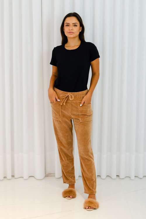 Calça Reta Plush