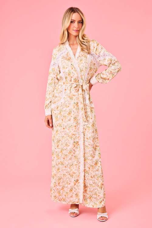 Robe Longo Floral Borboleta Viscose