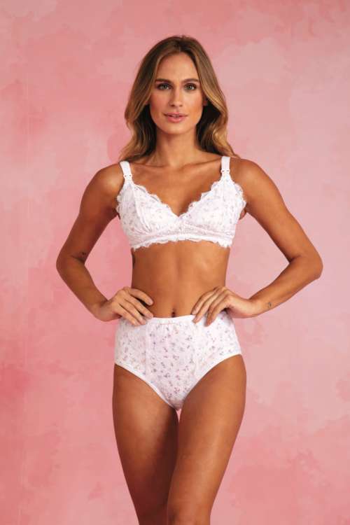 Calcinha Gestante Floral Mini