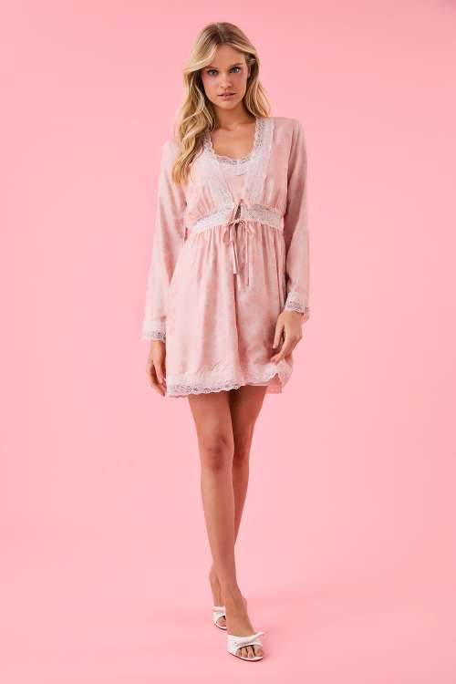 Robe Curto Jacquard