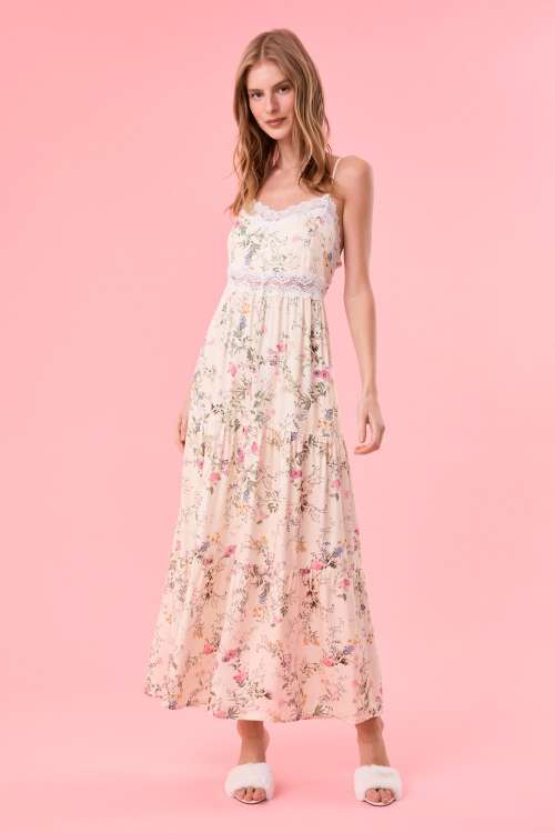 Camisola Longa Garden Viscose