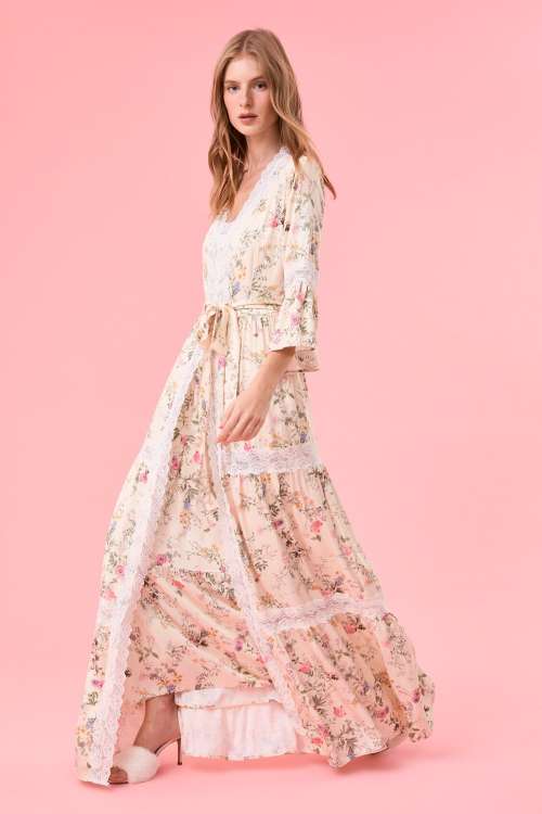 Robe Longo Garden Viscose