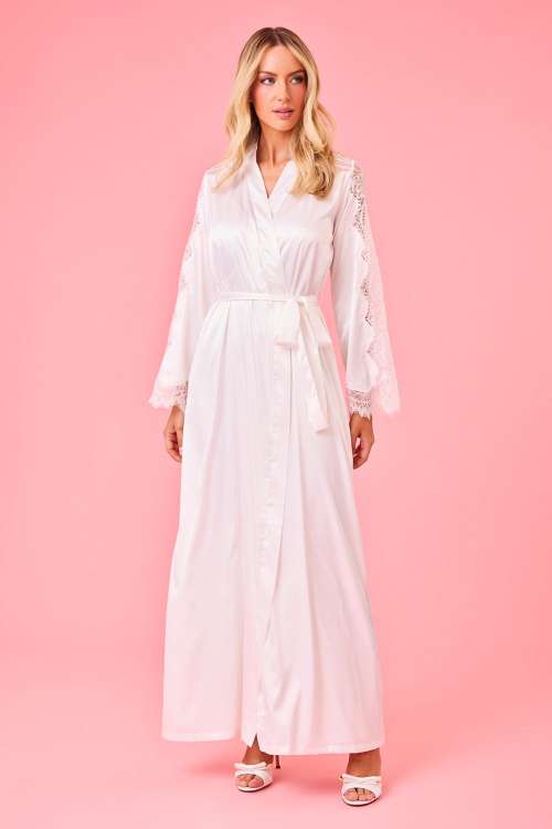Robe Longo Renda Rigida Bouquet